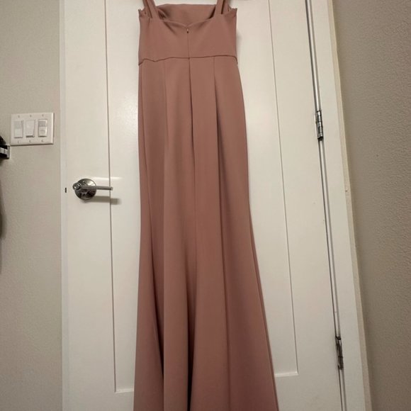 Jenny Yoo Jenner Bella Bridesmaids Dress in Whipped Apricot, Size S - Picture 5 of 7